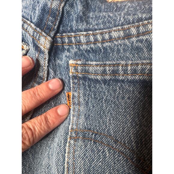 1970s Levi’s Student Jeans 28x32 Orange Tab USA Made 100% Cotton Denim - Picture 7 of 9